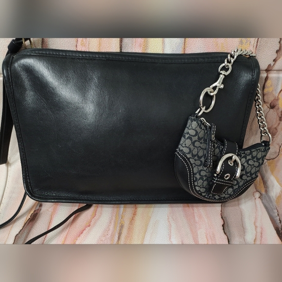 Authentic Coach Signature Mini Soho Pouch Charm Keychain Y2K - Picture 13 of 14